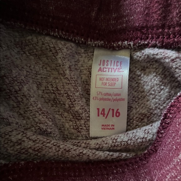 Justice Maroon Drawstring Shorts with Turquoise Pineapple Shorts - Picture 5 of 5